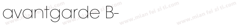 avantgarde B字体转换